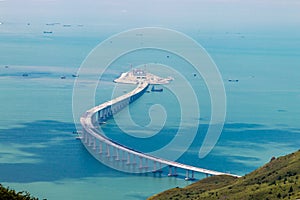 New Hong Kong to Macau bridge and tunnel photo